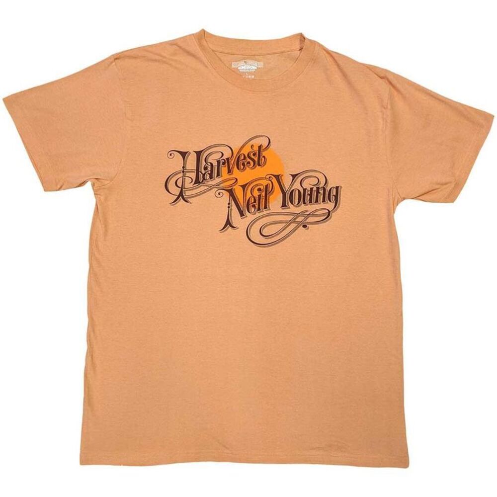 Neil Young Unisex Adult Harvest T-Shirt / Old Gold